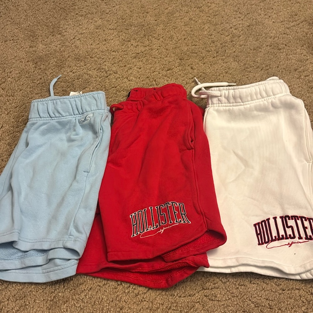 Hollister men’s shorts bundle — 3 pairs, size XS.